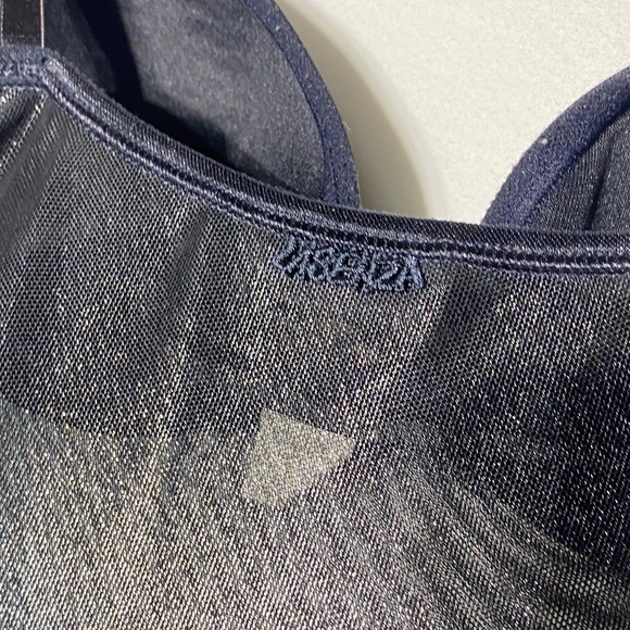 Vintage La Senza Lingerie Shiny Black Maxi Sleep Dress Nightgown Lingerie S - Picture 7 of 16